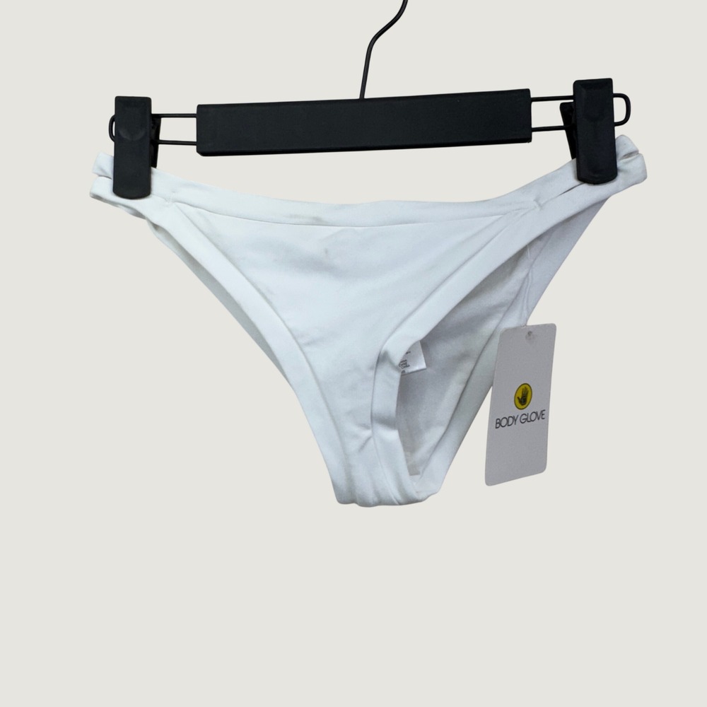 Body Glove Connor Bikini Bottom S Snow White Minimalist Sporty Swimwear